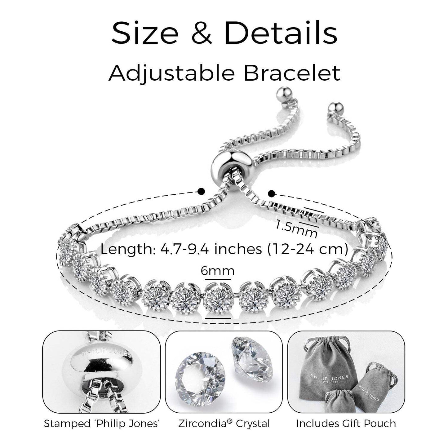 Solitaire Crystal Friendship Bracelet – Elegant, Gift-Ready & Made to Last