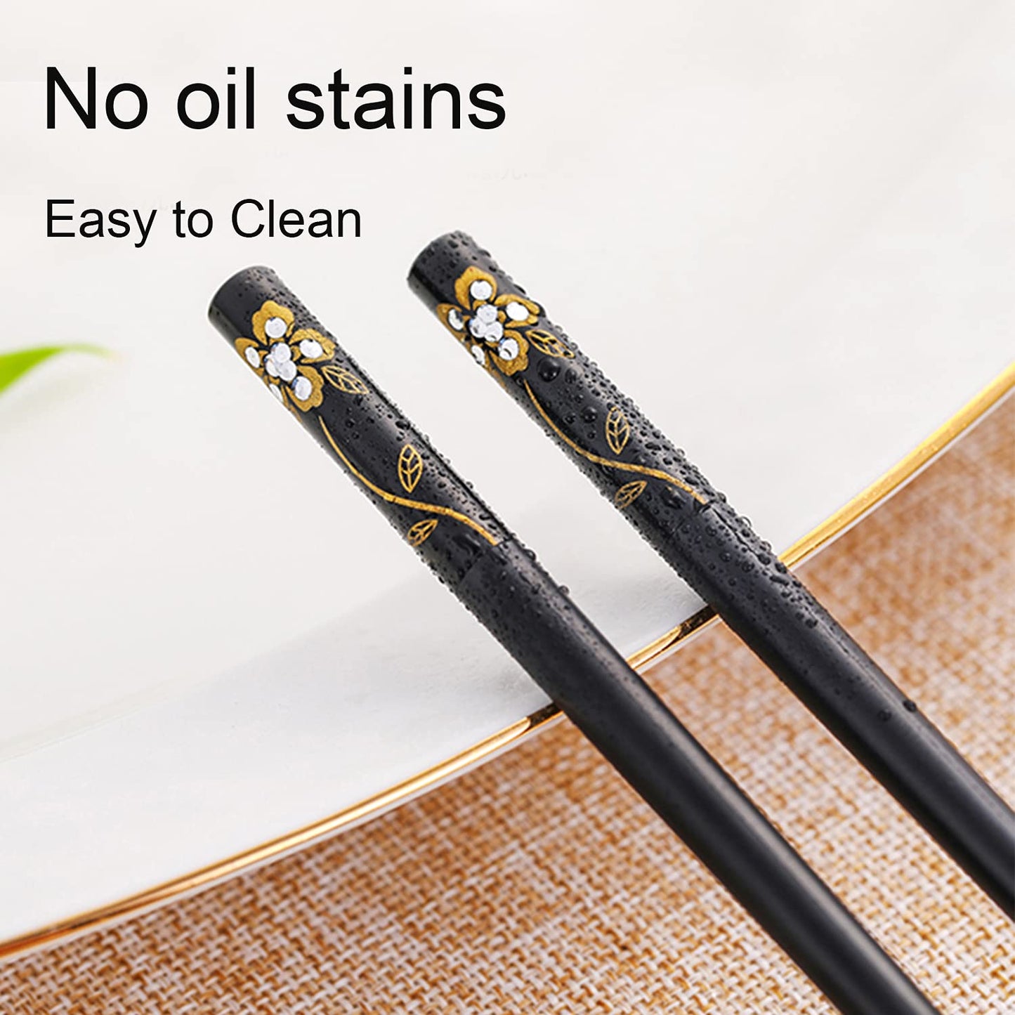 Durable Fiberglass Chopsticks – Elegant, Non-Slip, Dishwasher Safe
