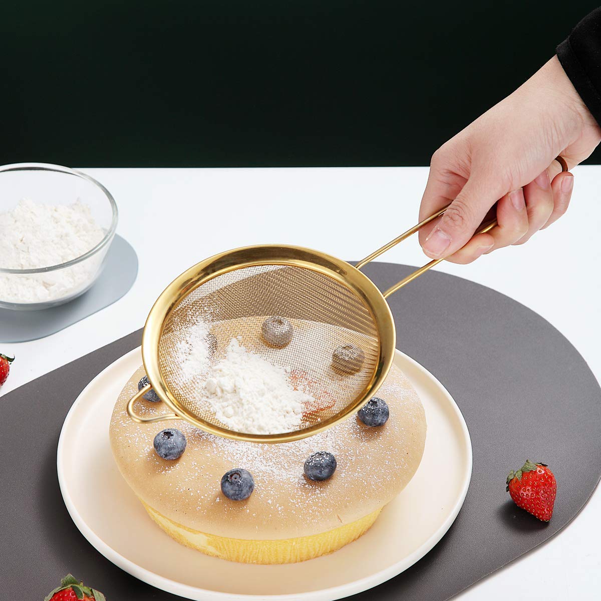 Fine Mesh Strainer Set – 3-Piece Stainless Steel Sieve Set