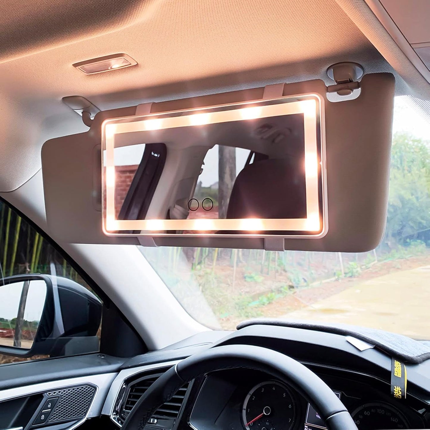 LED Car Vanity Mirror – Light Up Every Drive in Style