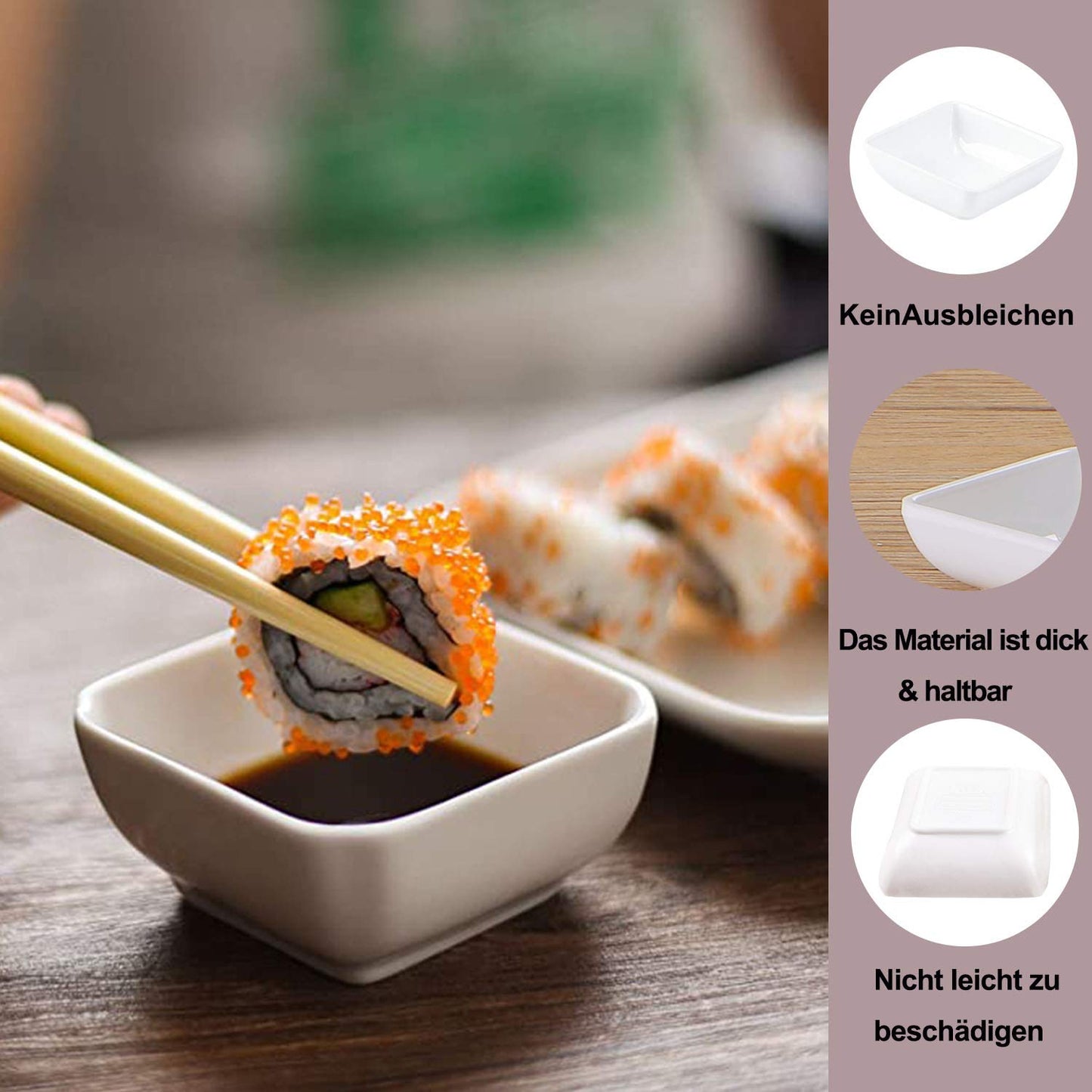 12-Pack White Square Sauce Bowls – 2.95"