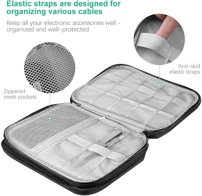 Electronics Organizer Travel Bag – 9.8" x 7.1"