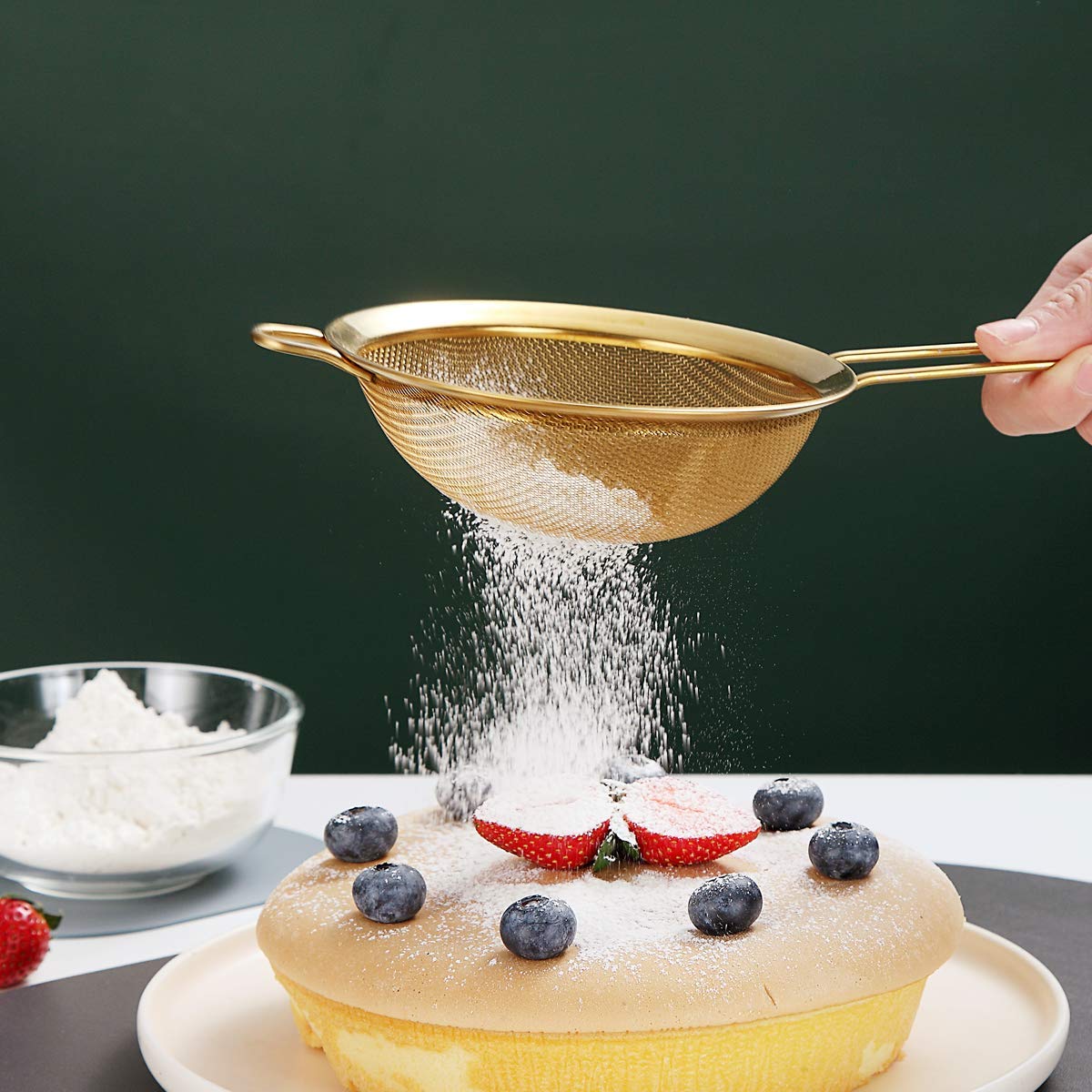 Fine Mesh Strainer Set – 3-Piece Stainless Steel Sieve Set