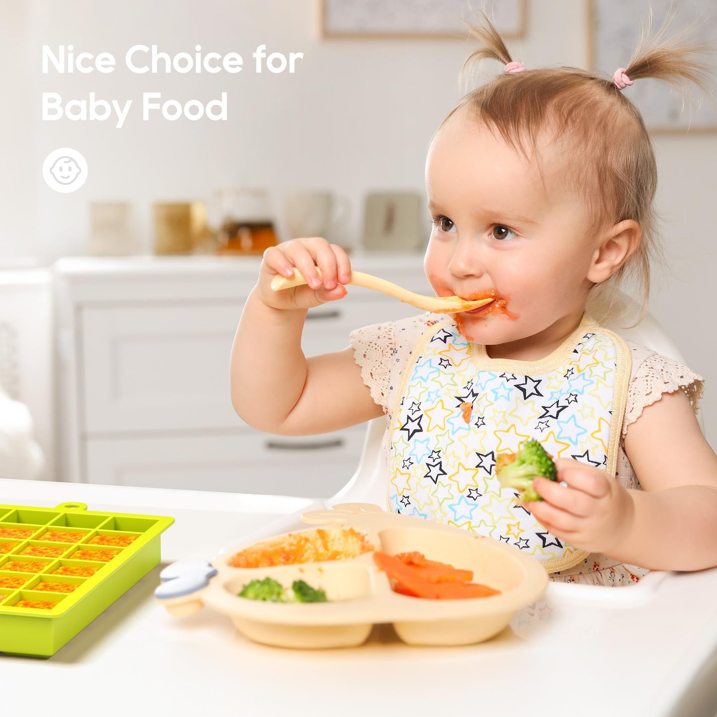 Silicone Ice Cube Tray Set – Food-Grade, Stackable with Lids