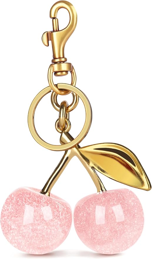 Sparkling Cherry Keychain – Glamorous, Gift-Ready Accessory