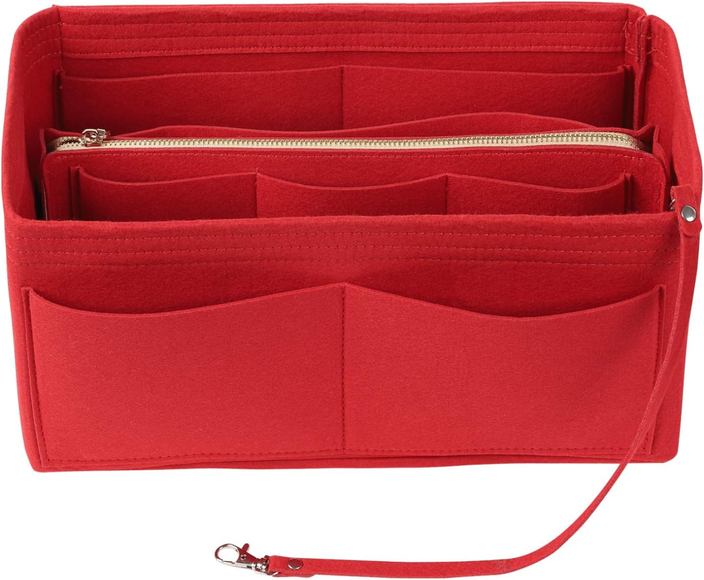 Felt Handbag Organizer – Multi-Pocket with Zipper