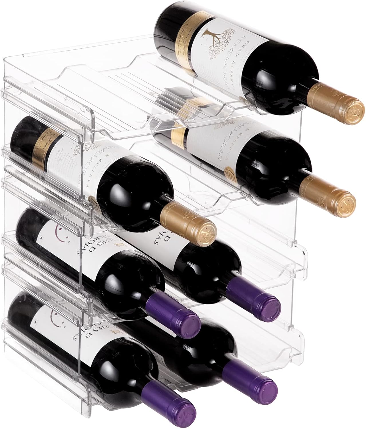 Stackable Bottle Organizer Set – Smart Storage for Kitchen & Fridge