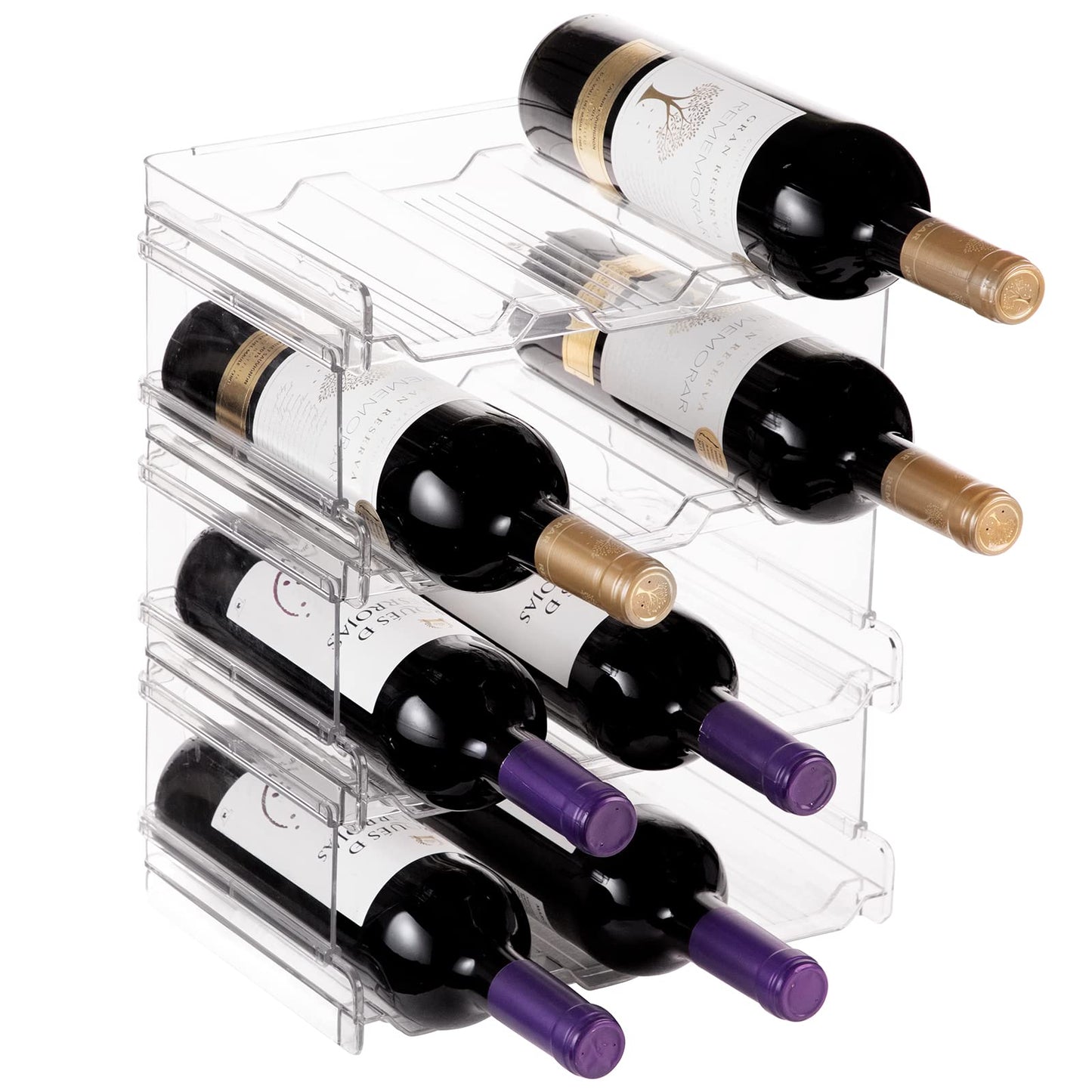 Stackable Bottle Organizer Set – Smart Storage for Kitchen & Fridge