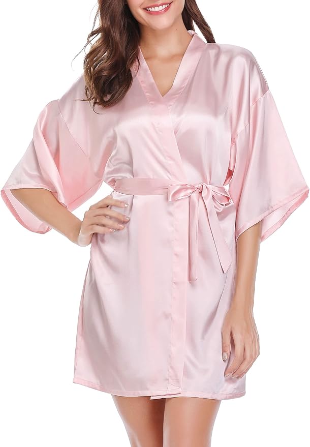 Silk Touch Satin Robe