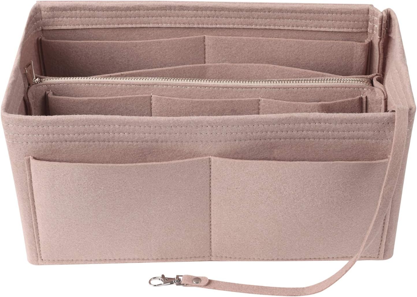 Felt Handbag Organizer – Multi-Pocket with Zipper