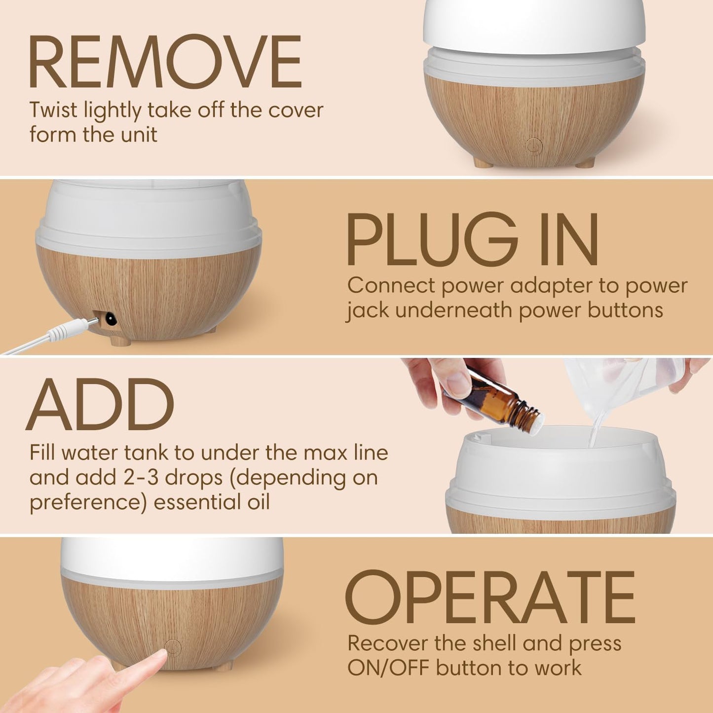 Mini Essential Oil Diffuser – Compact, Calm & Convenient