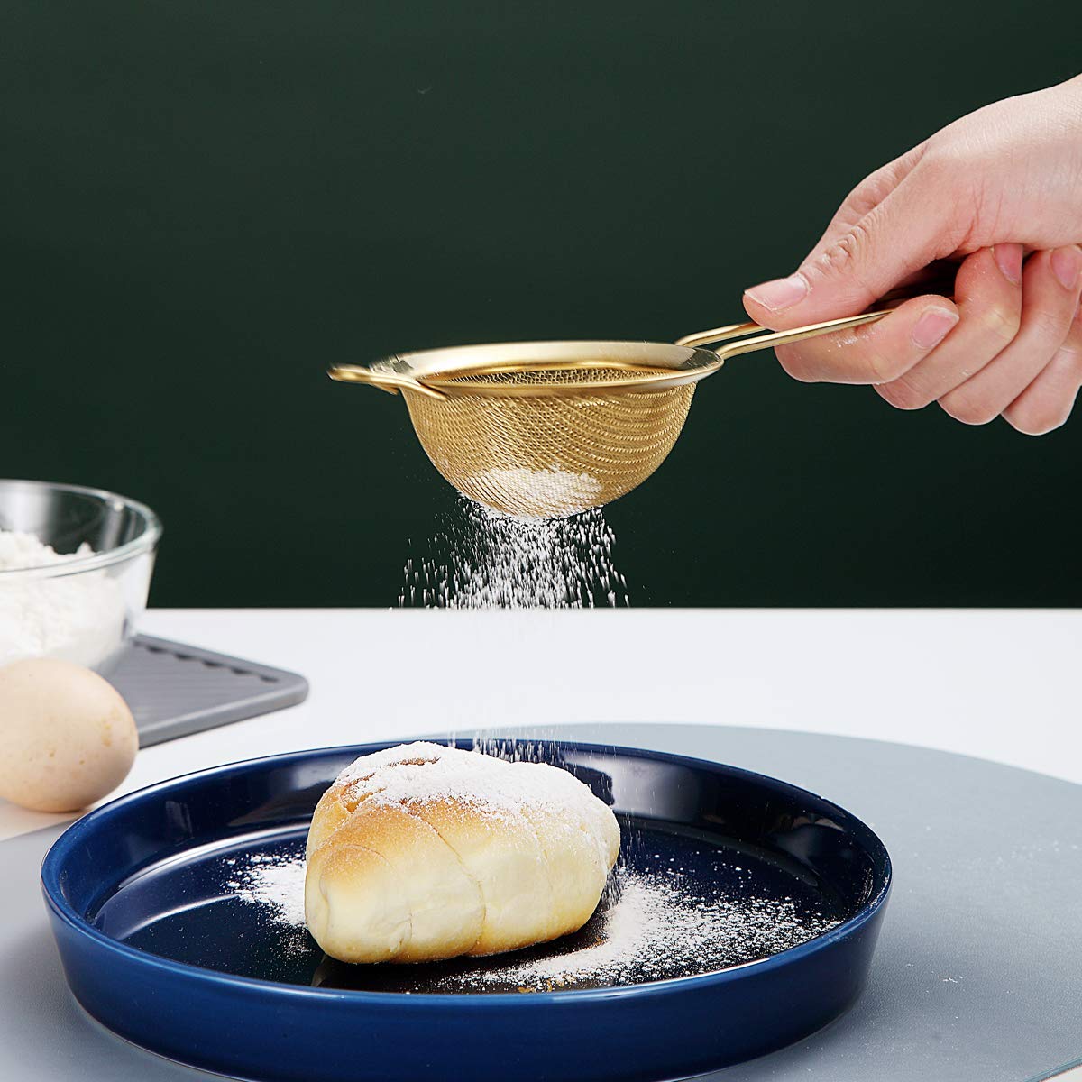 Fine Mesh Strainer Set – 3-Piece Stainless Steel Sieve Set