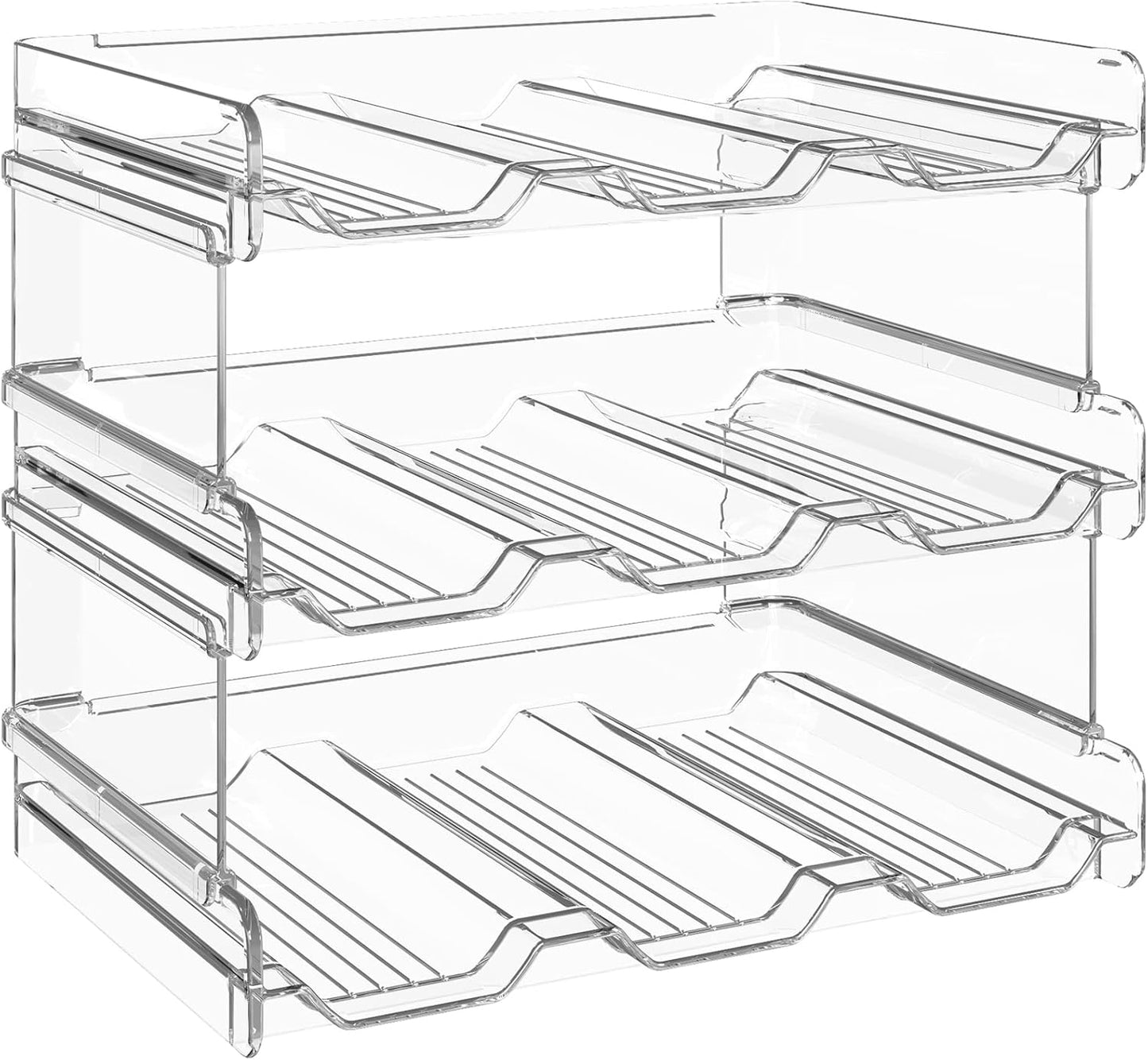 Stackable Bottle Organizer Set – Smart Storage for Kitchen & Fridge