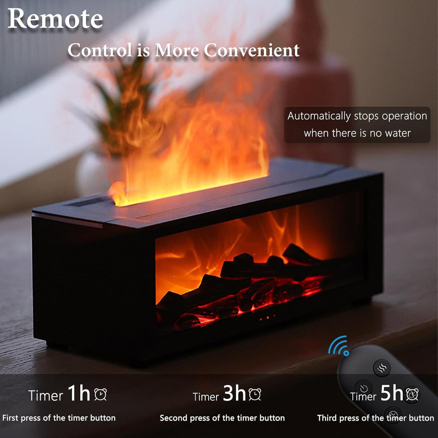 4-in-1 Flame Essential Oil Diffuser – Cozy, Calm, and Stylish