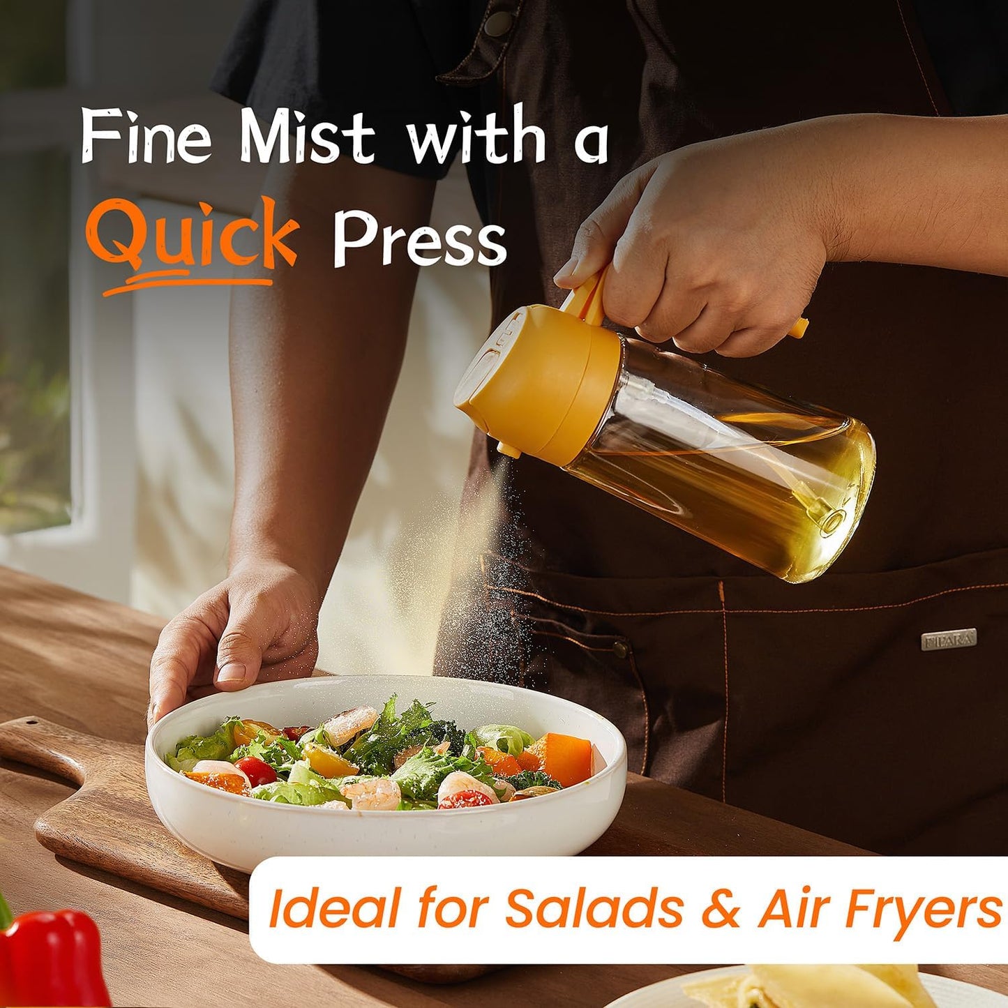 2-in-1 Olive Oil Spray Bottle – 16oz