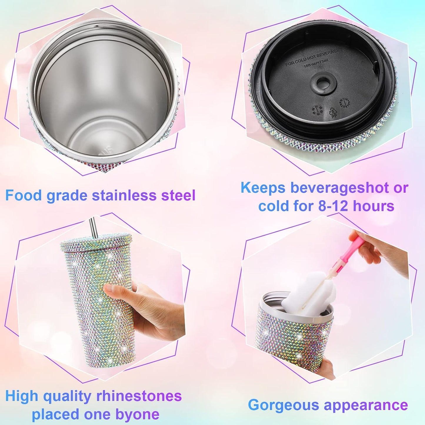 Glitter Tumbler Set – Sparkle & Sip in Style