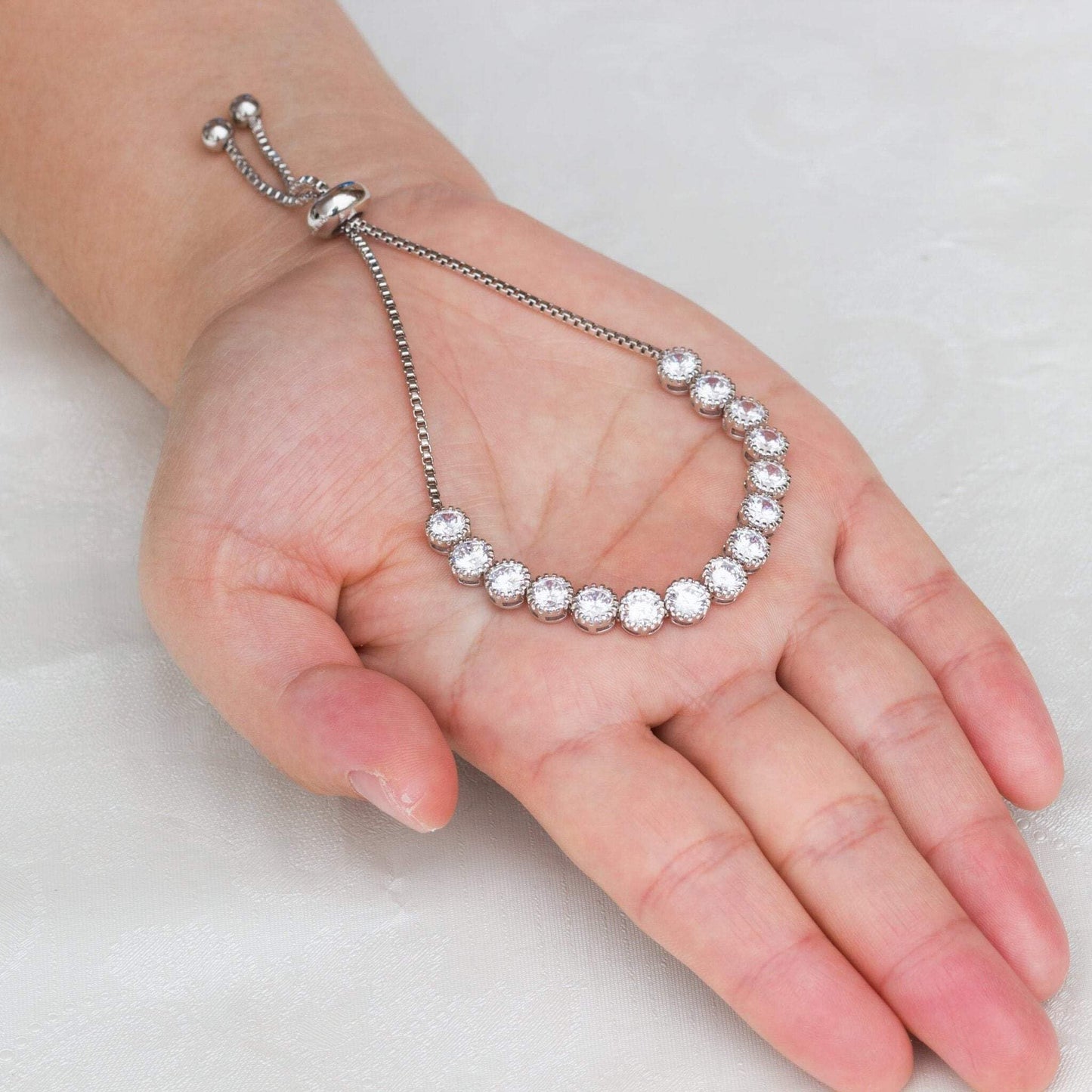 Solitaire Crystal Friendship Bracelet – Elegant, Gift-Ready & Made to Last