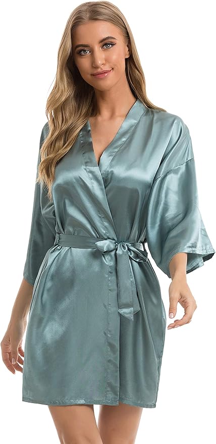 Silk Touch Satin Robe