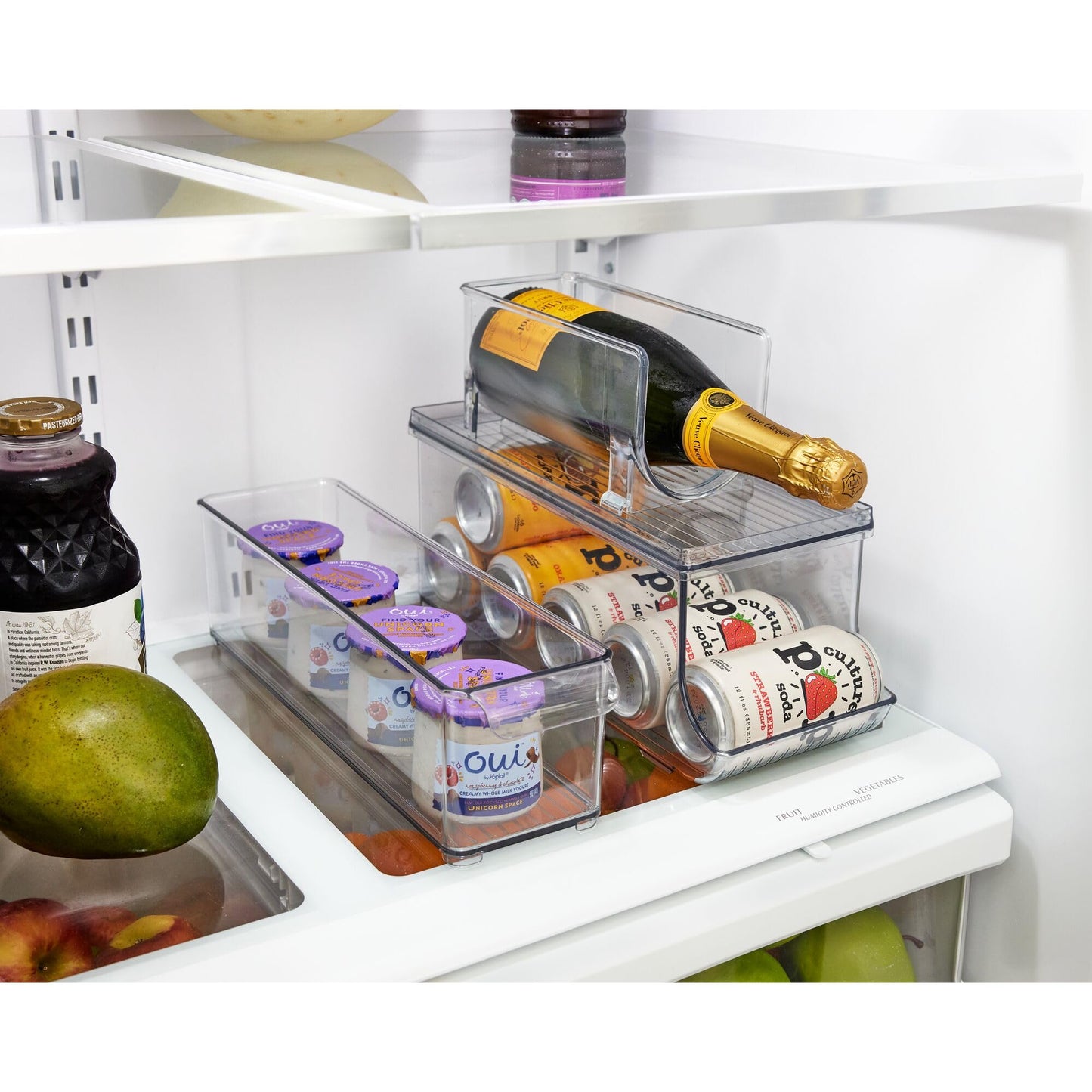 Clear Can Storage Organizer with Lid – Holds 9 Cans