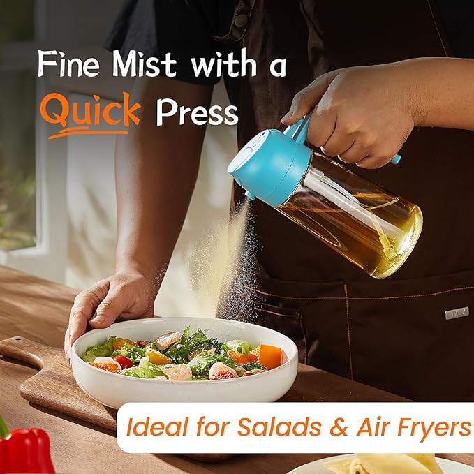 2-in-1 Olive Oil Spray Bottle – 16oz