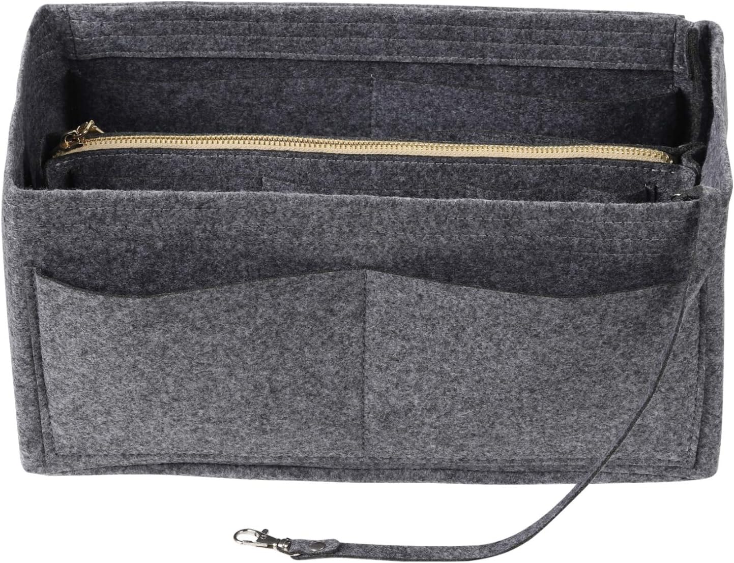 Felt Handbag Organizer – Multi-Pocket with Zipper