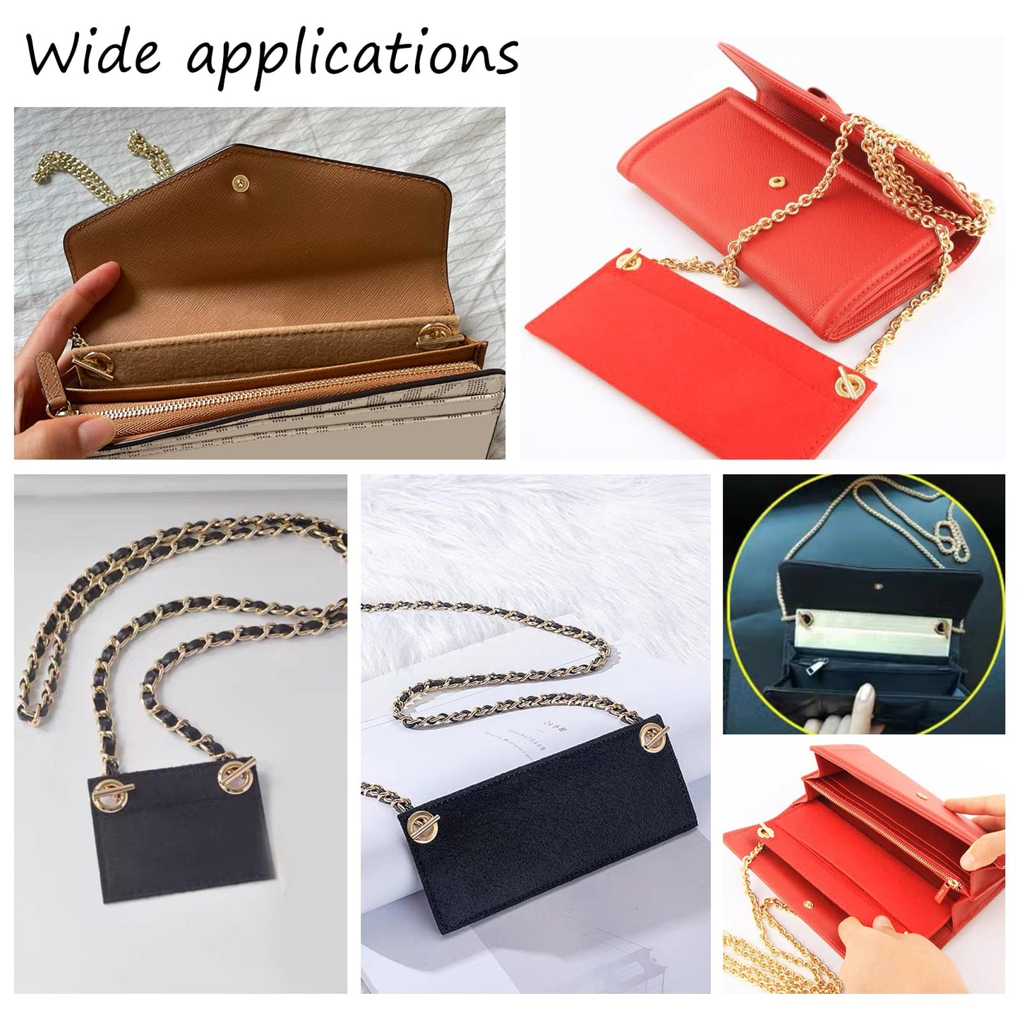 3-Piece Felt Bag Organizer Set – Stylish, Functional & Versatile