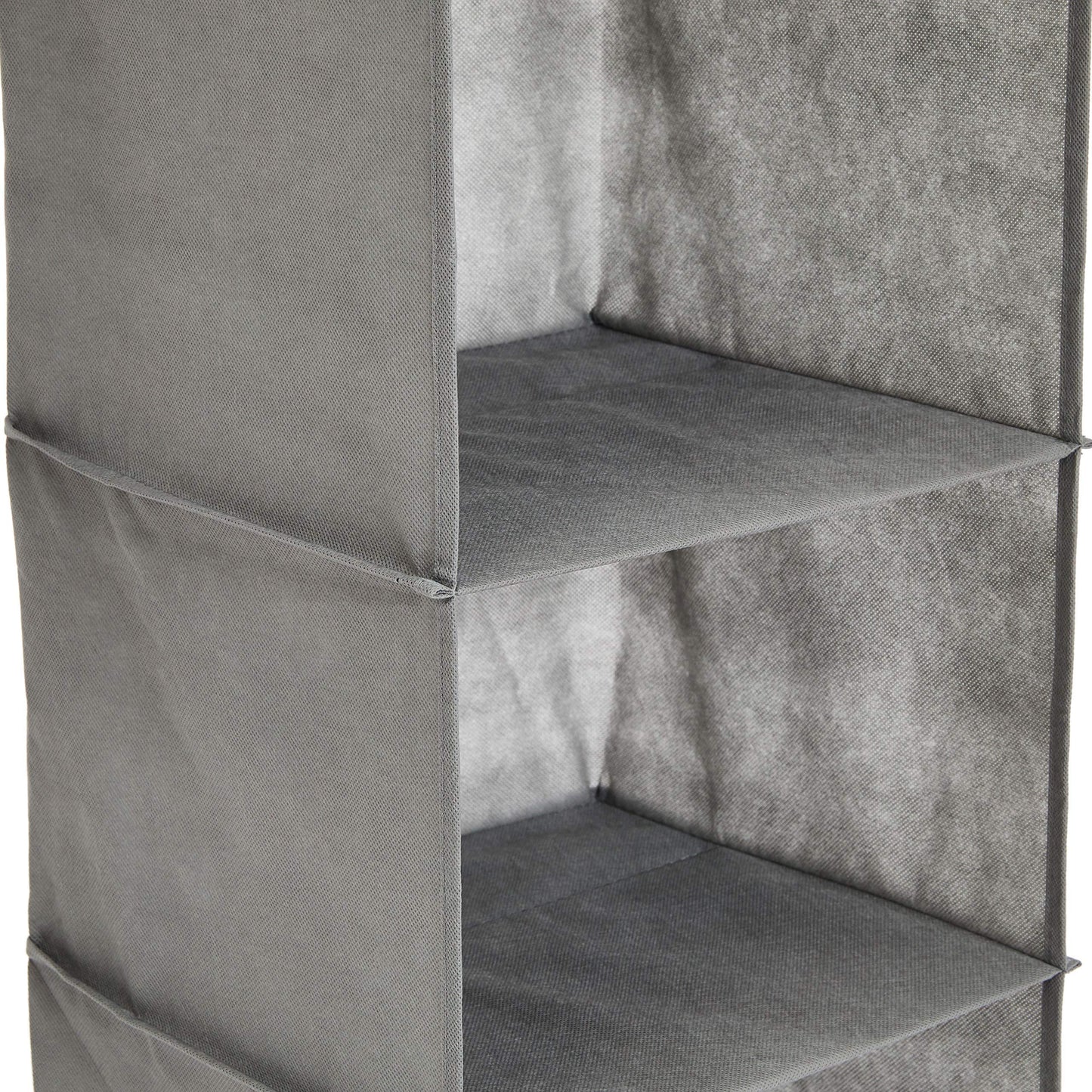 6-Compartment Hanging Closet Organizer In Grey