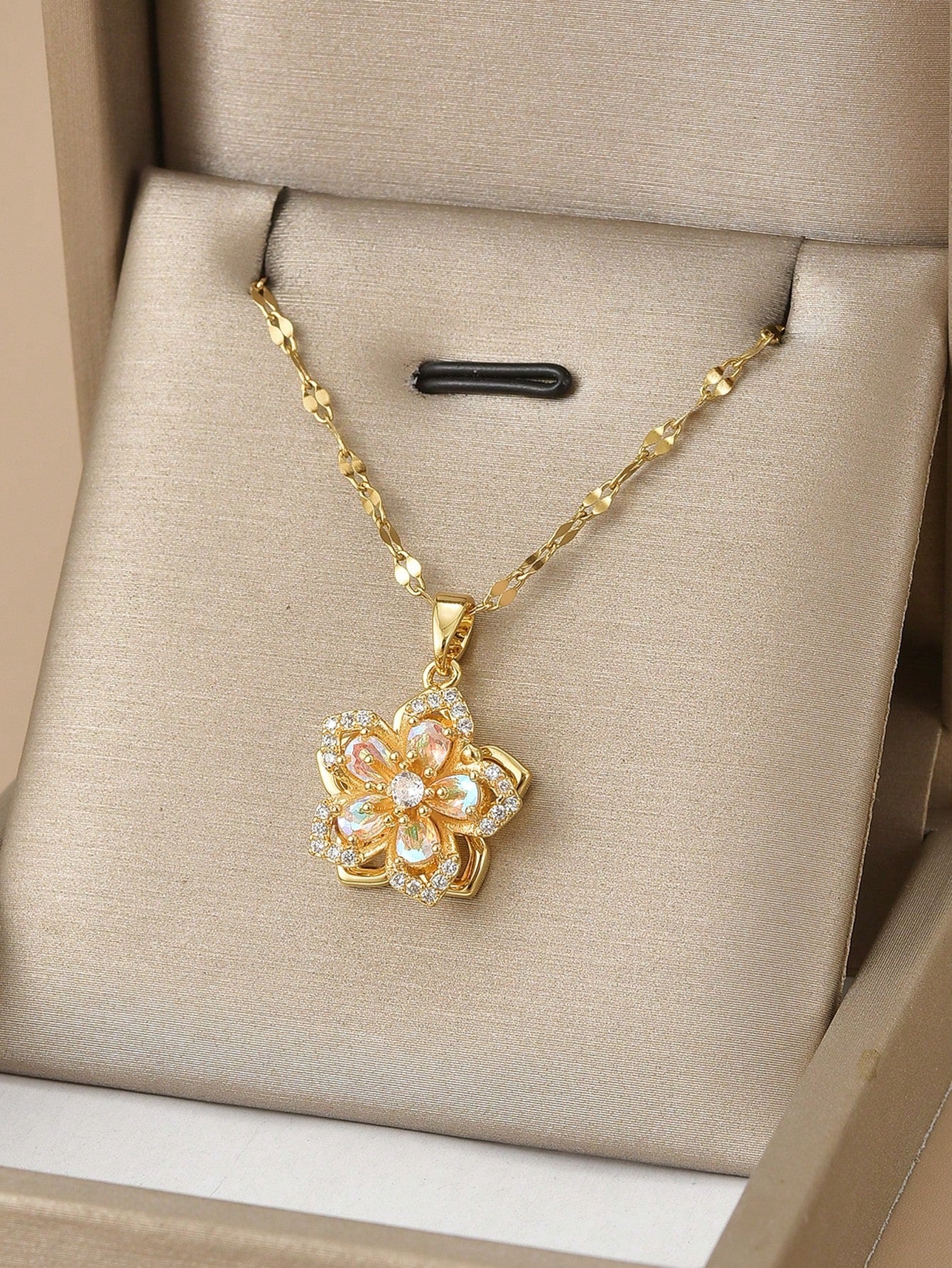 Petal Whirl Pendant Necklace