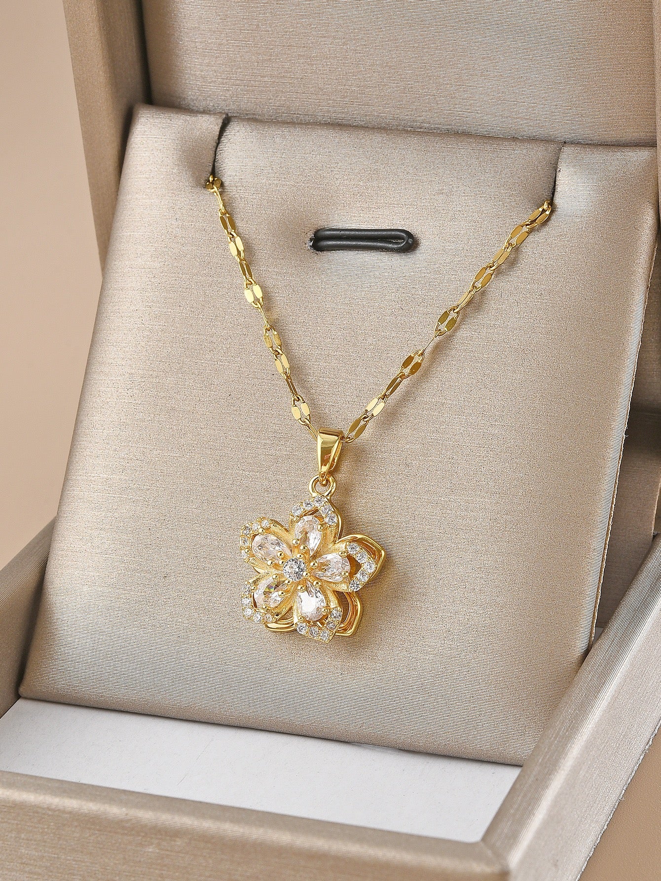 Petal Whirl Pendant Necklace