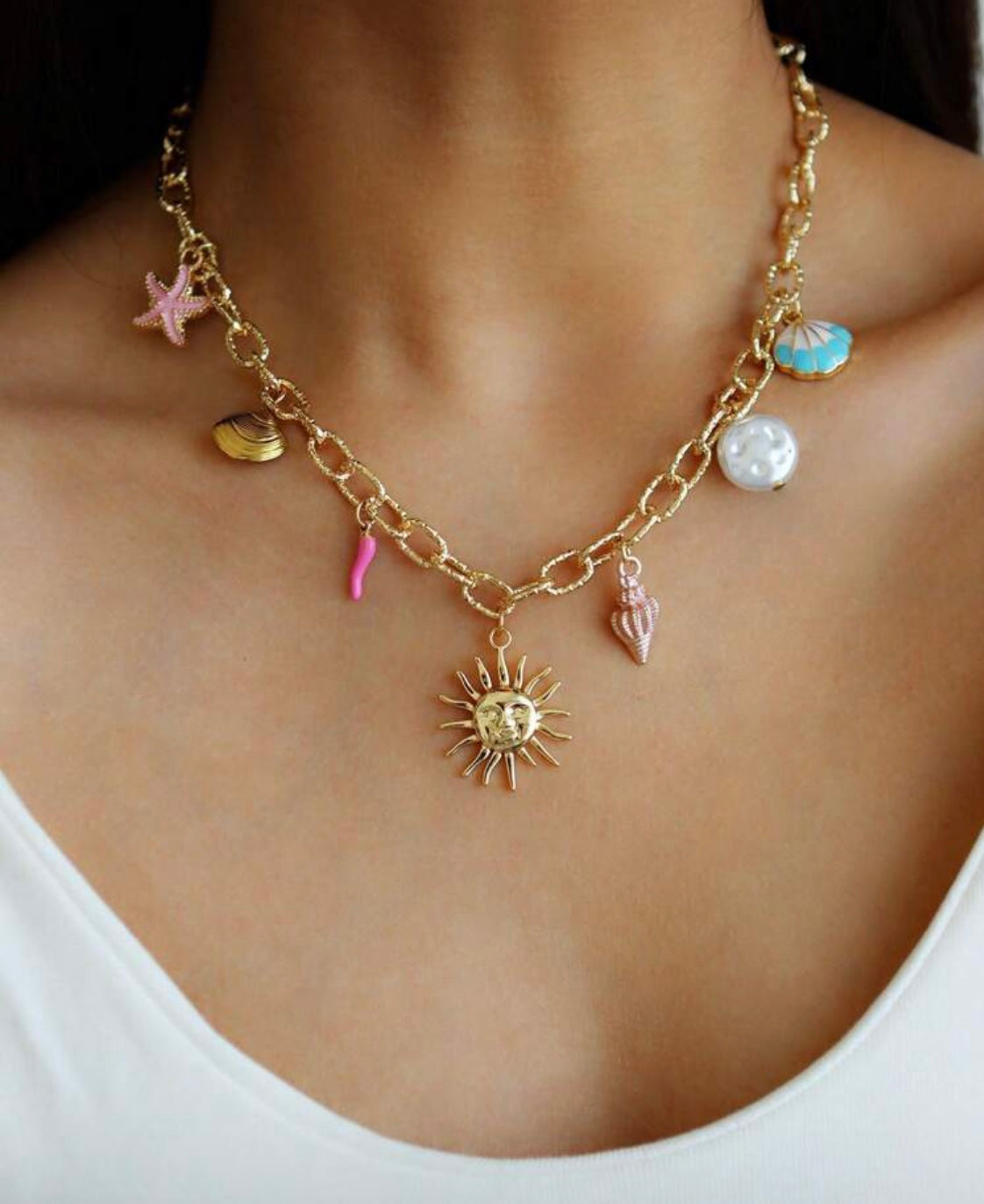 Sun & Sea Charm Necklace