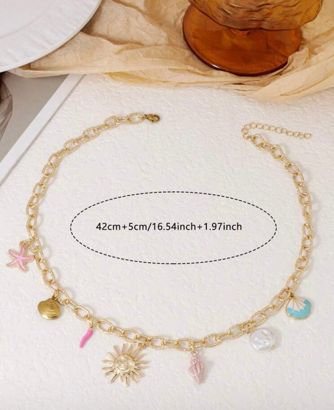 Sun & Sea Charm Necklace